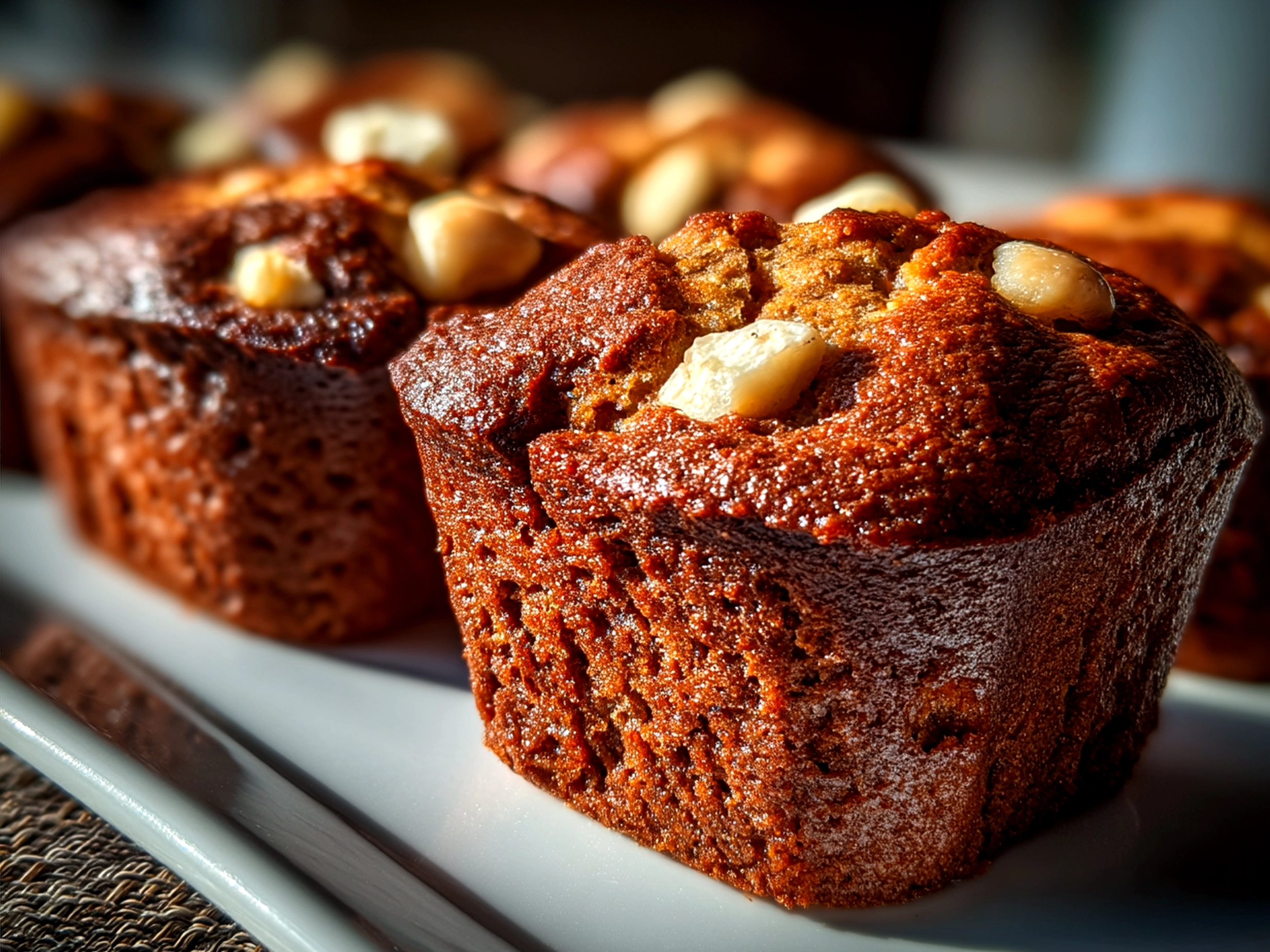 Delicious Gingerbread Protein Snacks served on a festive tray paired with a warm chai