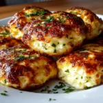 Freshly prepared Cottage Cheese Egg Bites on white plate