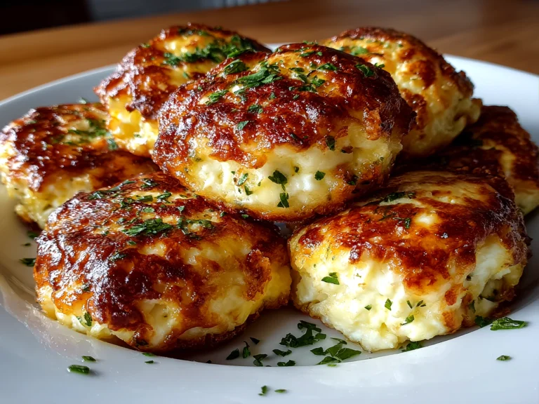 Freshly prepared Cottage Cheese Egg Bites on white plate