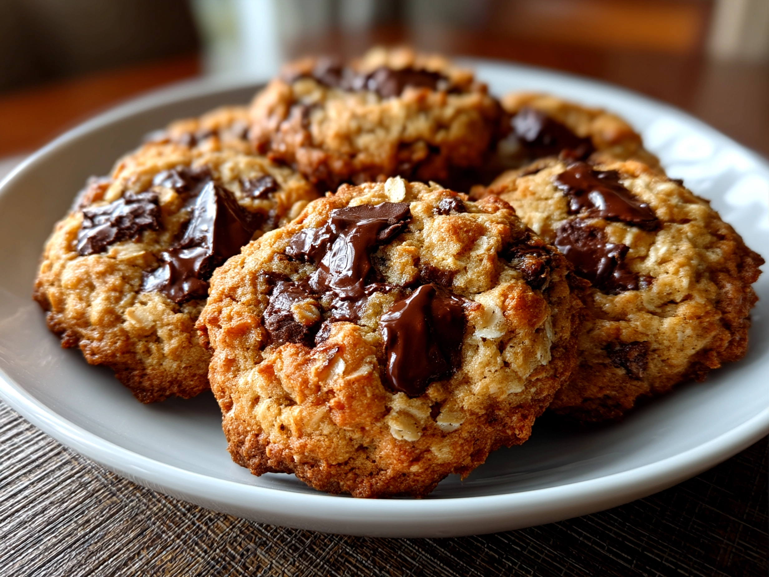 Finished Valentine Cookies Oatmeal Bowl topped with heart-shaped cookies and fresh fruit